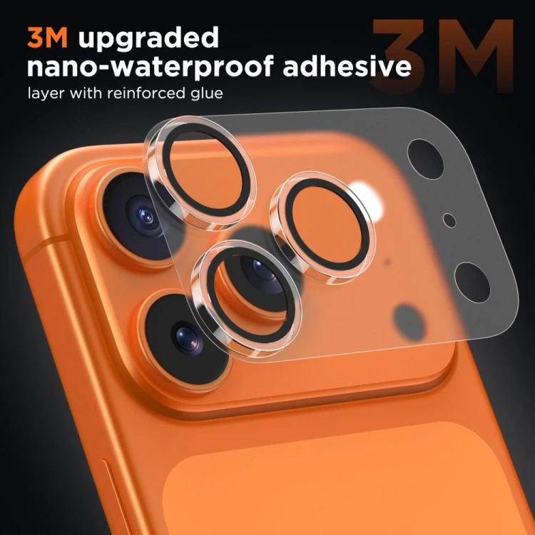 Osłona aparatu Tech-Protect Camfull Fit+ do Apple iPhone 17 Pro Max Matte Clear