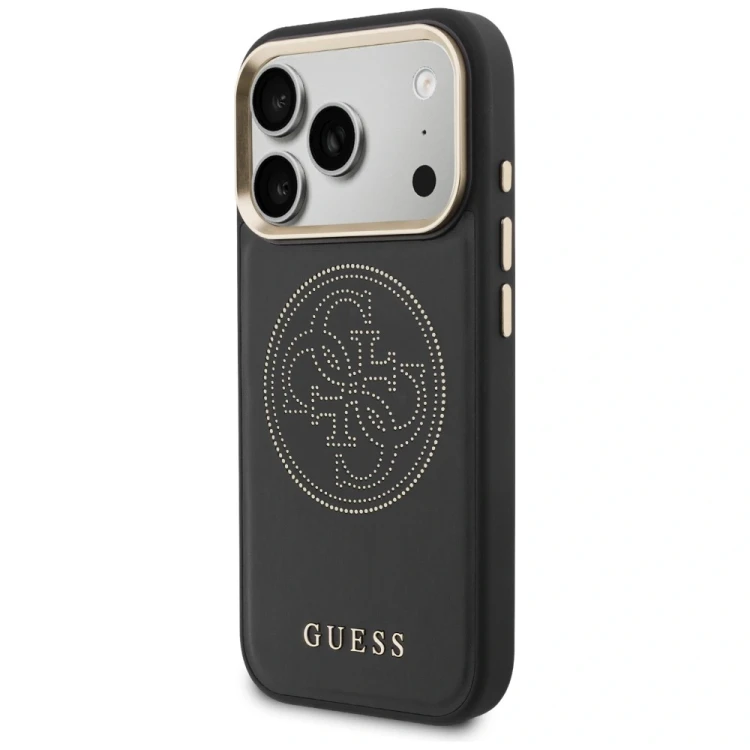 Etui Guess Perforated 4G MagSafe do Apple iPhone 17 Pro Max czarny