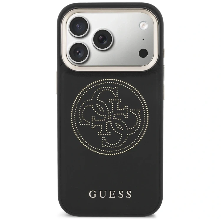 Etui Guess Perforated 4G MagSafe do Apple iPhone 17 Pro Max czarny