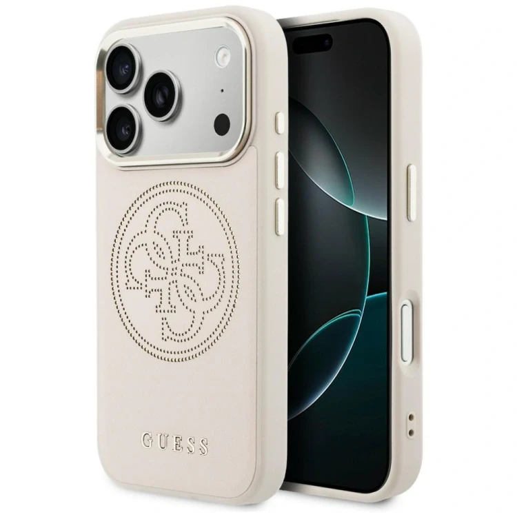 Etui Guess Perforated 4G MagSafe do Apple iPhone 17 Pro Max różowy