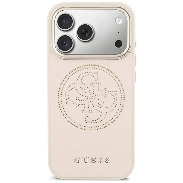 Etui Guess Perforated 4G MagSafe do Apple iPhone 17 Pro Max różowy