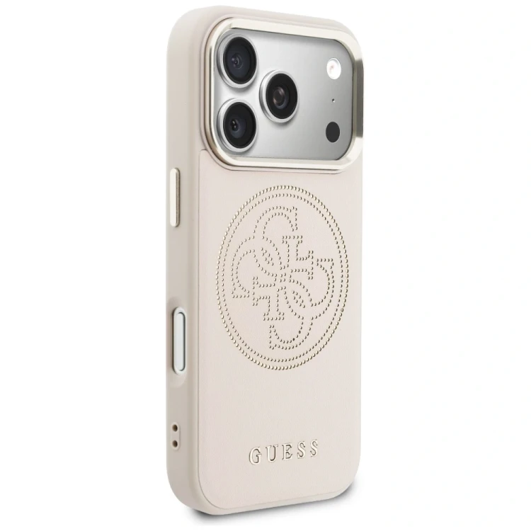 Etui Guess Perforated 4G MagSafe do Apple iPhone 17 Pro Max różowy
