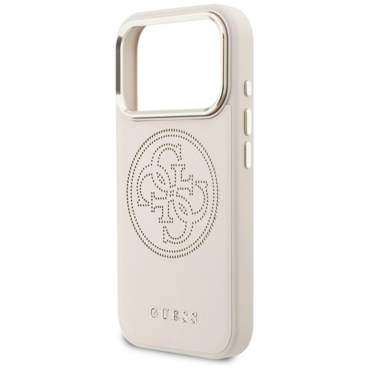 Etui Guess Perforated 4G MagSafe do Apple iPhone 17 Pro Max różowy