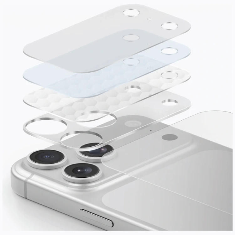 Ochrona modułu aparatu i tylnego panelu UNIQ Optix Aeroshield+ Camera Module Protector do Apple iPho