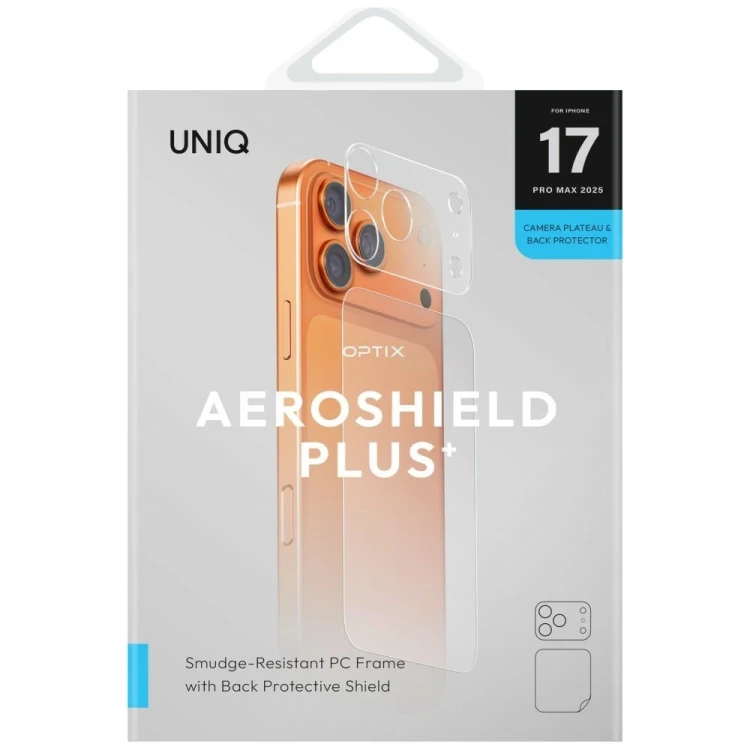 Ochrona modułu aparatu i tylnego panelu UNIQ Optix Aeroshield+ Camera Module Protector do Apple iPho
