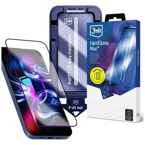Szkło hartowane 3MK HardGlass Max z aplikatorem do Apple iPhone 17 Pro Max czarny