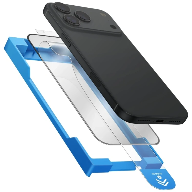 Szkło hartowane UNIQ Optix Exofit Vivid do Apple iPhone 17 Pro z aplikatorem