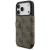 Etui Guess Book 4G Metal Logo do Apple iPhone 17 Pro brązowy