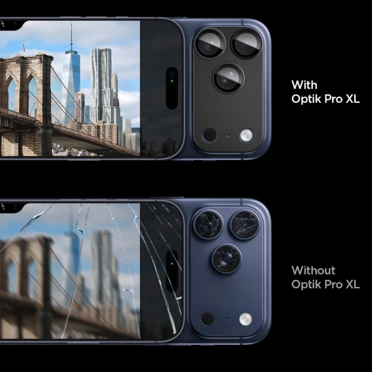 Osłona aparatu Spigen Optik Pro XL Glas.tr ez Fit Camera Protector do Apple iPhone 17 Pro Black