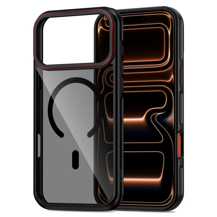 Etui Tech-Protect MagHybrid MagSafe do Apple iPhone 17 Pro Black/red