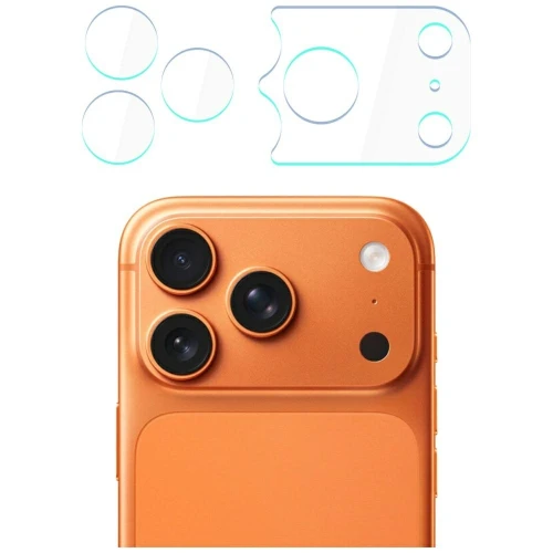 Szkło hybrydowe na obiektywy i wyspę aparatu 3MK Lens Protection do Apple iPhone 17 Pro