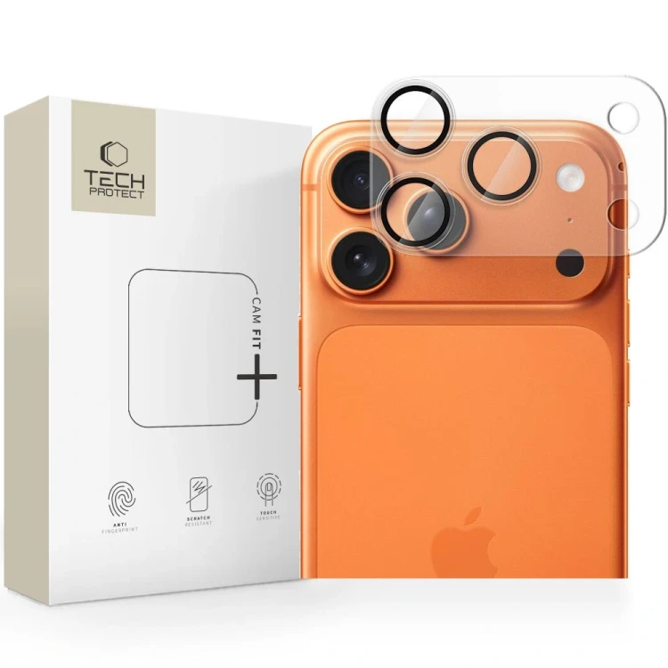 Osłona aparatu Tech-Protect Camfull Fit+ do Apple iPhone 17 Pro Matte Clear