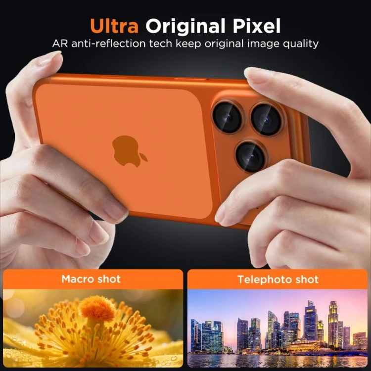 Osłona aparatu Tech-Protect Camfull Fit+ do Apple iPhone 17 Pro Matte Clear