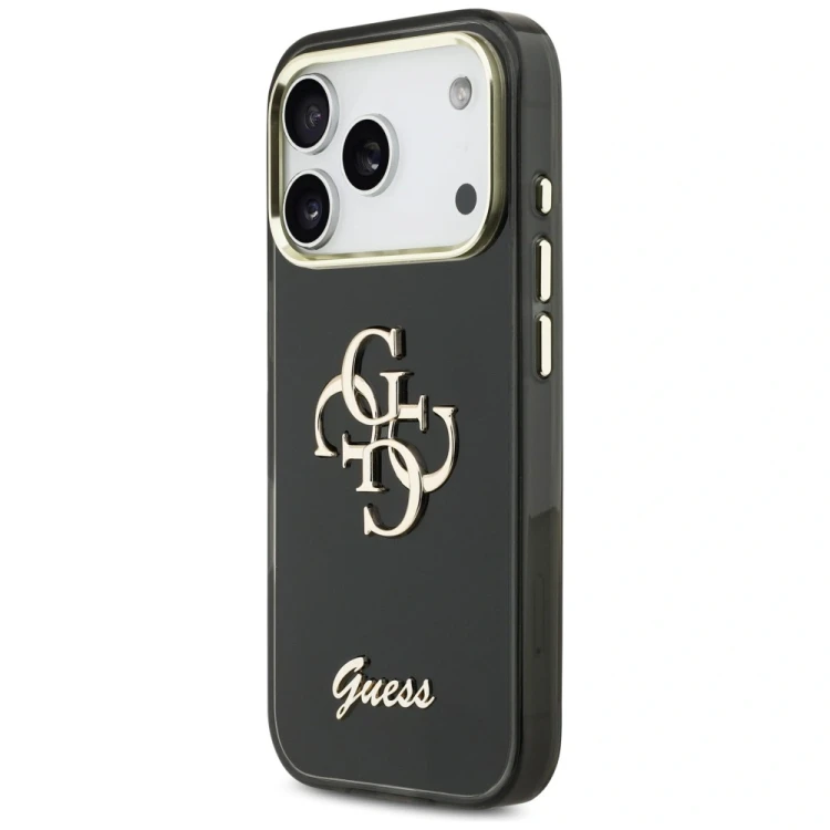 Etui Guess IML 4G Script Metal do Apple iPhone 17 Pro czarny