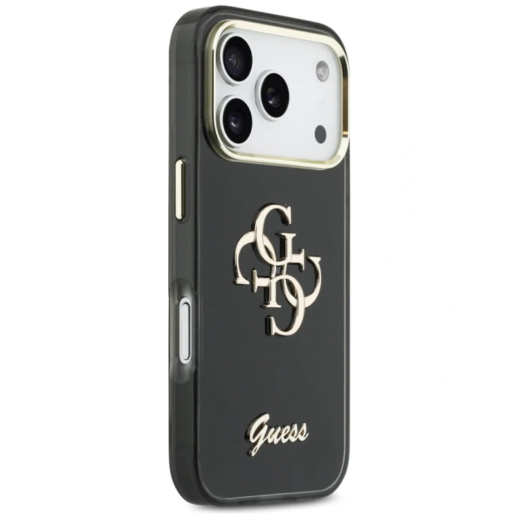 Etui Guess IML 4G Script Metal do Apple iPhone 17 Pro czarny
