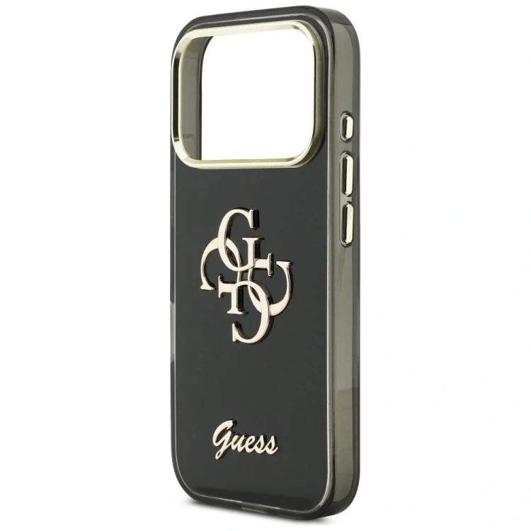 Etui Guess IML 4G Script Metal do Apple iPhone 17 Pro czarny