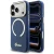 Etui Guess IML Script Metal MagSafe do Apple iPhone 17 Pro niebieski