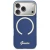 Etui Guess IML Script Metal MagSafe do Apple iPhone 17 Pro niebieski
