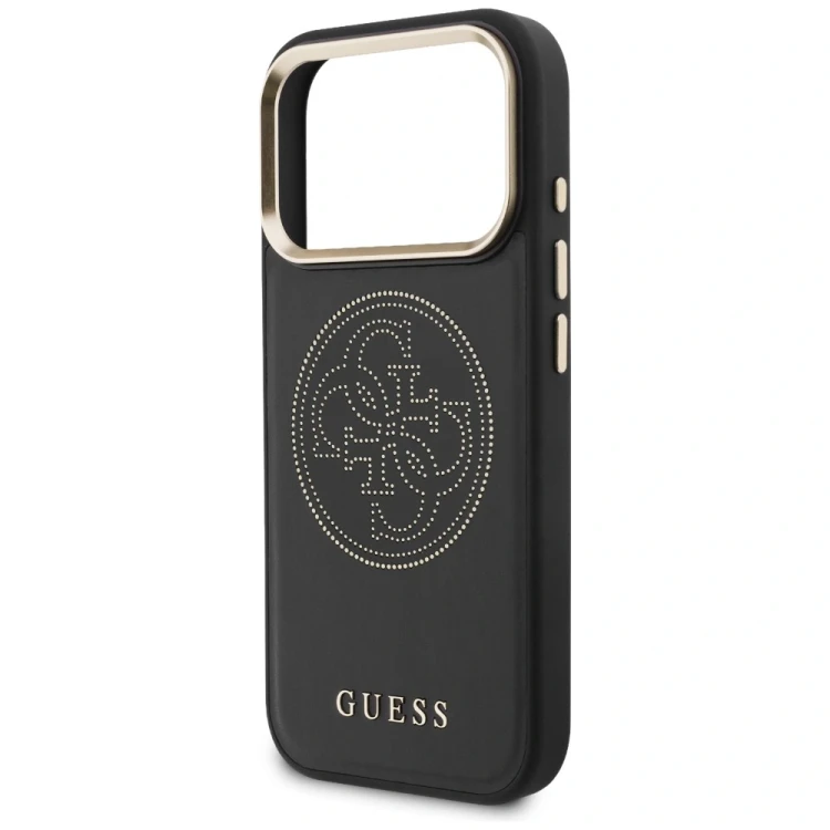 Etui Guess Perforated 4G MagSafe do Apple iPhone 17 Pro czarny