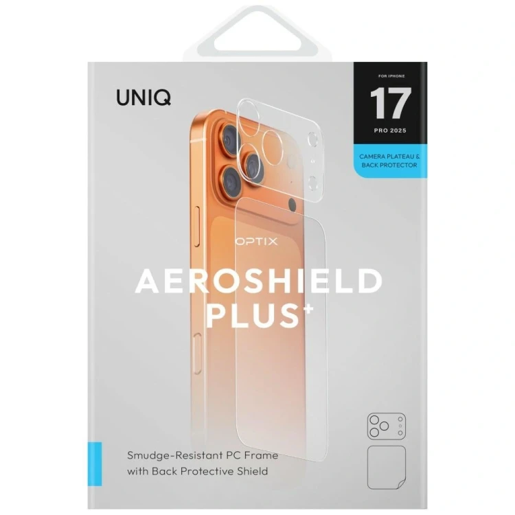 Ochrona modułu aparatu i tylnego panelu UNIQ Optix Aeroshield+ Camera Module Protector do Apple iPho