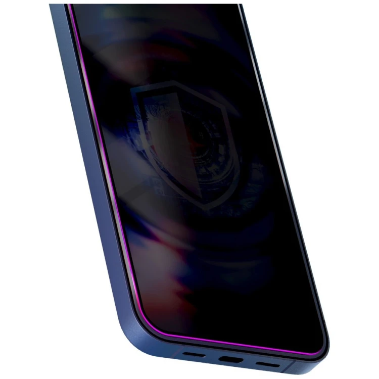 Szkło prywatyzujące 3MK HardGlass Max Privacy z aplikatorem do Apple iPhone 17 Pro czarny