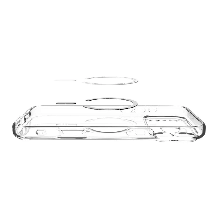 Etui Spigen Ultra Hybrid Mag MagSafe do Apple iPhone 17 Pro Max Clear/gold
