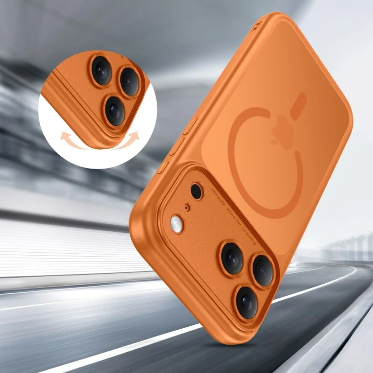 Etui Tech-Protect Magpeak MagSafe CC do Apple iPhone 17 Pro Matte Cosmic Orange