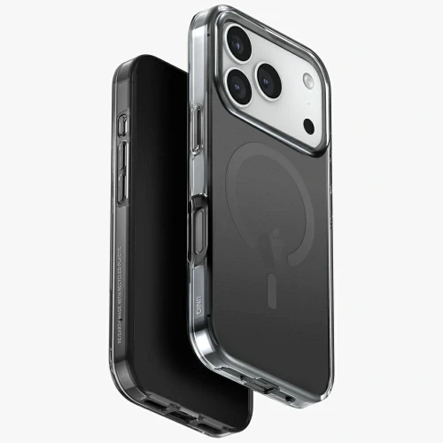 Etui UNIQ Clario do Apple iPhone 17 Pro Magclick Charging czarny