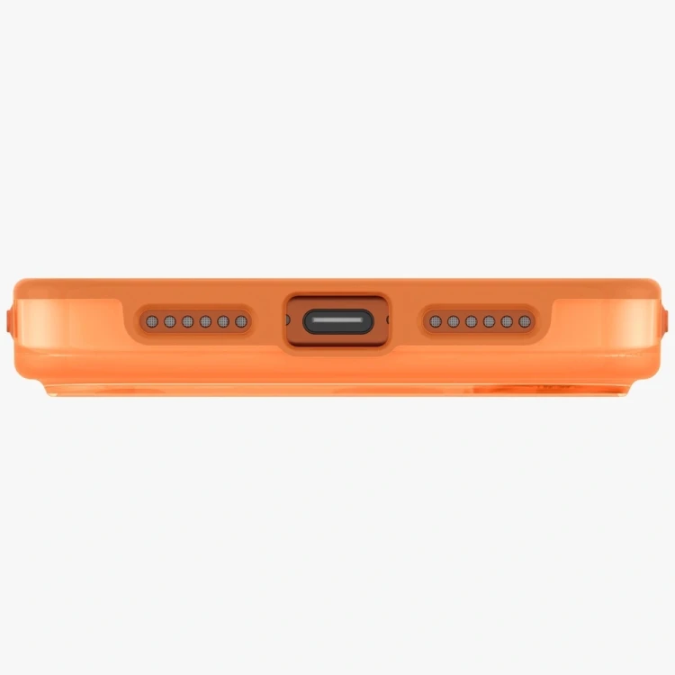 Etui UNIQ Clario do Apple iPhone 17 Pro Magclick Charging pomarańczowy