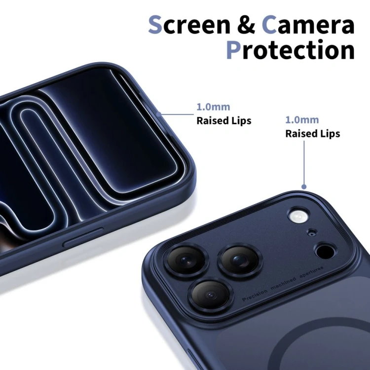 Etui Tech-Protect Magpeak MagSafe CC do Apple iPhone 17 Pro Matte Deep Blue