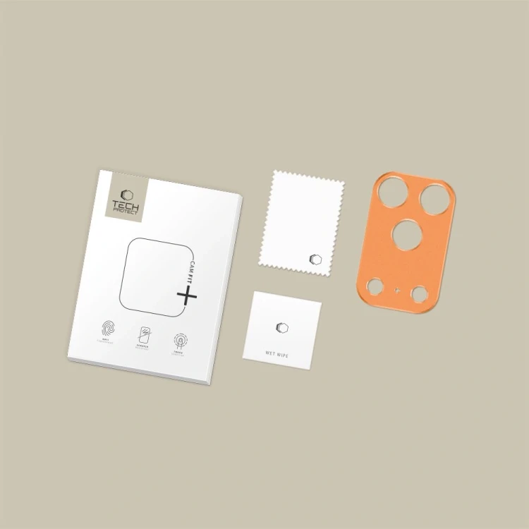 Osłona aparatu Tech-Protect Camalloy Fit+ do Apple iPhone 17 Pro Cosmic Orange