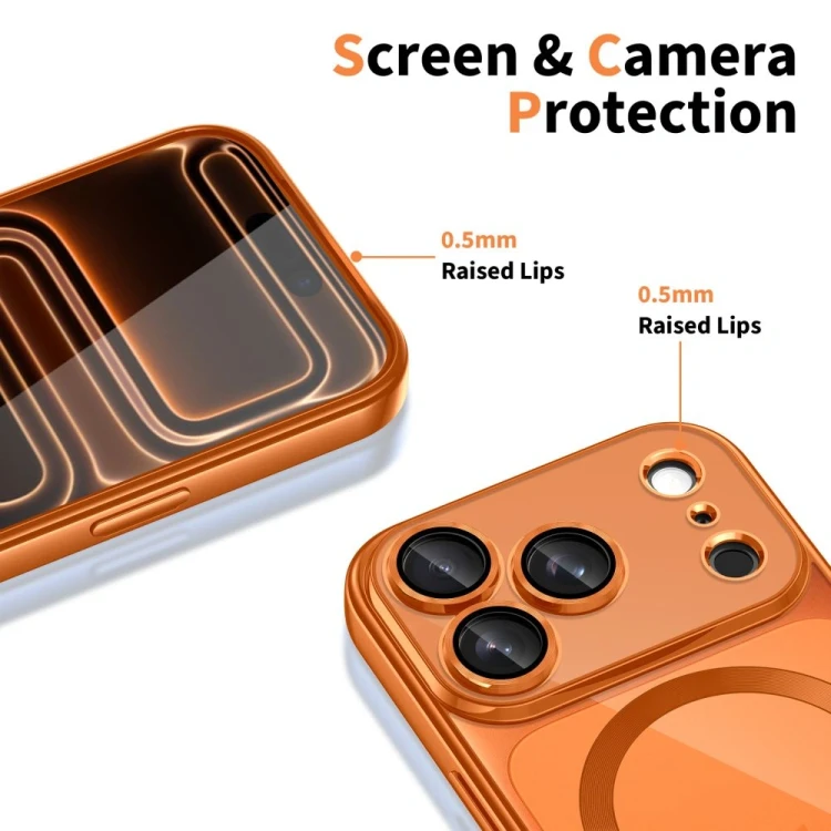 Etui Tech-Protect Flexair Magflex Magsafe iPhone 17 Pro Shiny Cosmic Orange