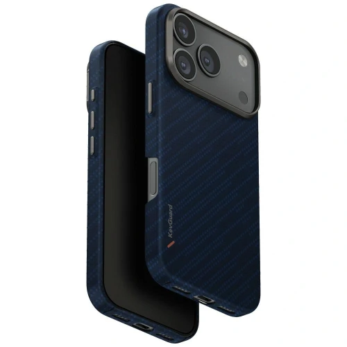 Etui UNIQ Keva EDGE do Apple iPhone 17 Pro Magclick Charging niebieski
