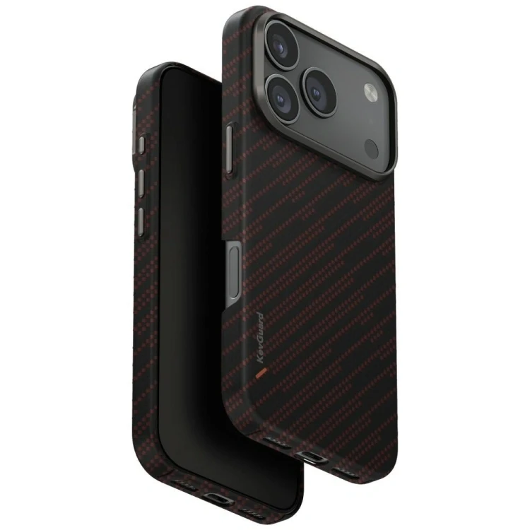 Etui UNIQ Keva EDGE do Apple iPhone 17 Pro Magclick Charging pomarańczowy