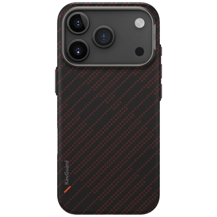 Etui UNIQ Keva EDGE do Apple iPhone 17 Pro Magclick Charging pomarańczowy
