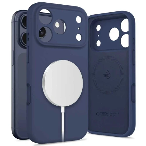 Etui Tech-Protect Silicone MagSafe do Apple iPhone 17 Pro Deep Blue