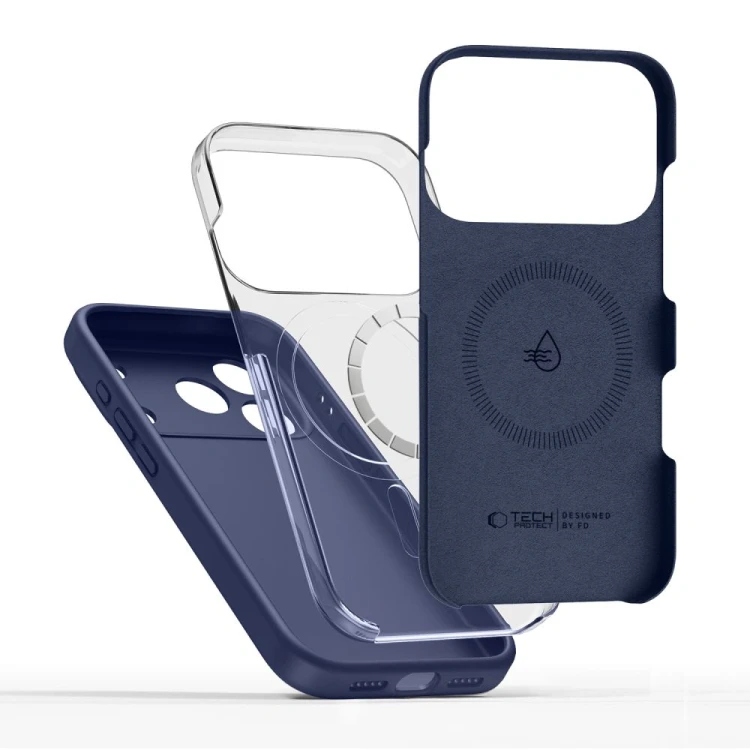 Etui Tech-Protect Silicone MagSafe do Apple iPhone 17 Pro Deep Blue