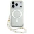 Etui Guess IML Glitter Pearl Strap MagSafe do Apple iPhone 17 Pro przezroczysty