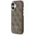 Etui Guess 4G Triangle Logo MagSafe do Apple iPhone 17 brązowy srebrny