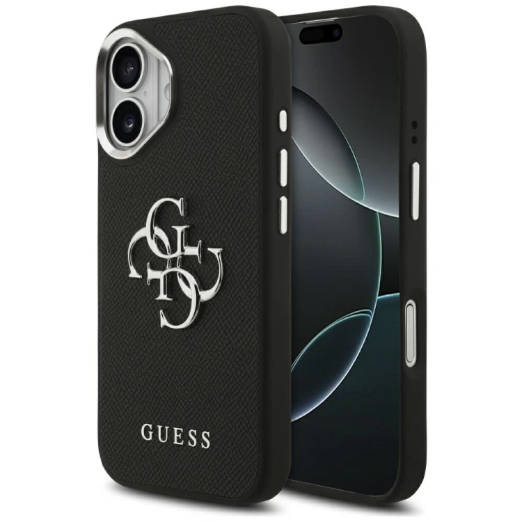 Etui Guess Grained Big 4G Classic Logo do Apple iPhone 17 czarny