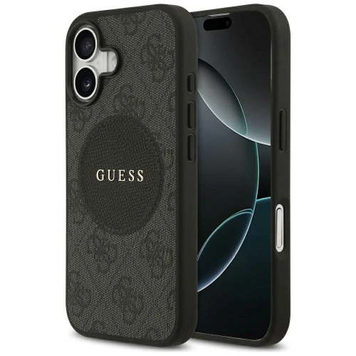 Etui Guess 4G Circle Classic Logo MagSafe do Apple iPhone 17 czarny