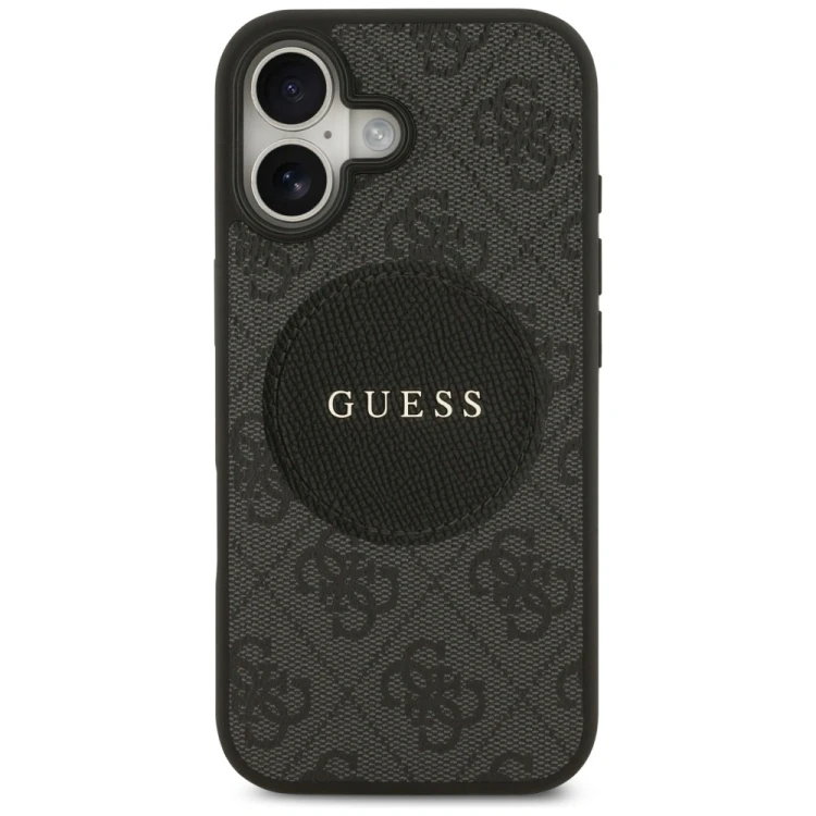 Etui Guess 4G Circle Classic Logo MagSafe do Apple iPhone 17 czarny