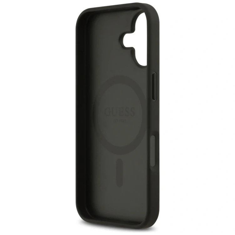 Etui Guess 4G Circle Classic Logo MagSafe do Apple iPhone 17 czarny