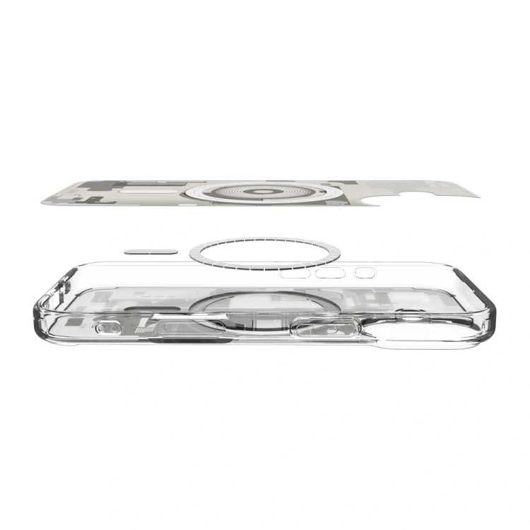 Etui Spigen Ultra Hybrid Mag MagSafe do Apple iPhone 17 Zero One Natural Titanium