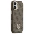 Etui Guess 4G Strass Logo & Big Strap Metal Buttons MagSafe do Apple iPhone 17 brązowy