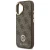 Etui Guess 4G Strass Logo & Big Strap Metal Buttons MagSafe do Apple iPhone 17 brązowy