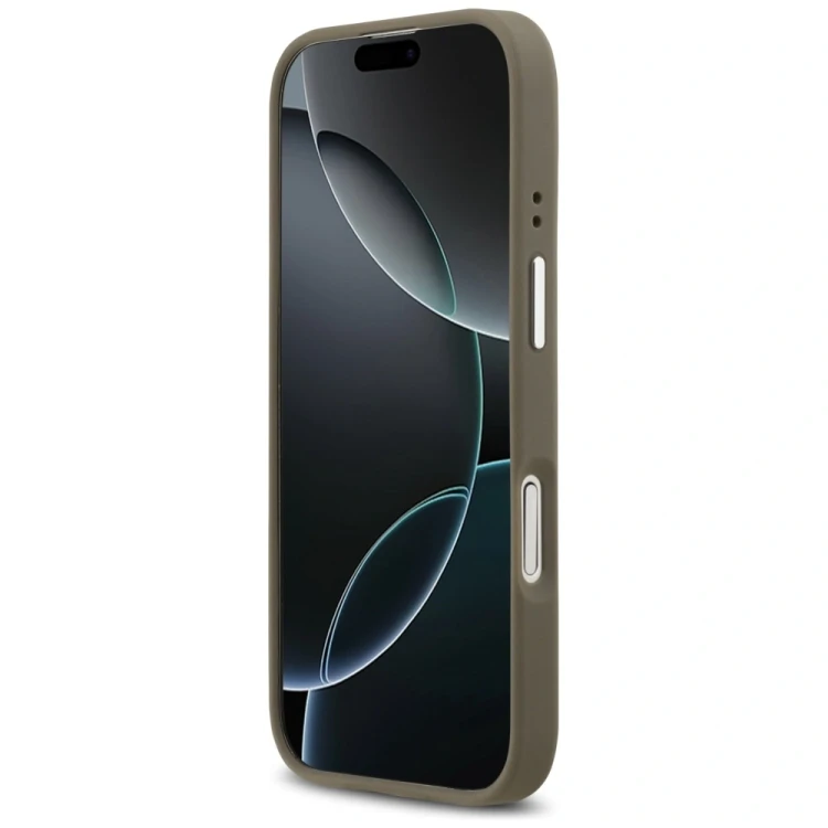 Etui Guess Grained Big 4G Classic Logo do Apple iPhone 17 brązowy