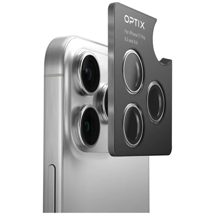 Szkło na obiektyw aparatu UNIQ Optix Aluminium Camera Lens Protector do Apple iPhone 17 z aplikatore