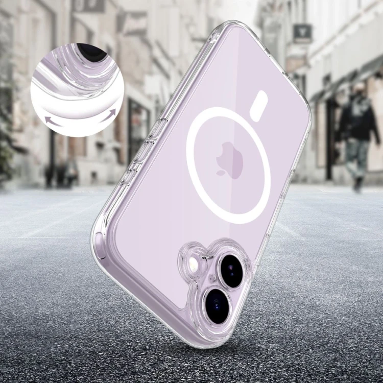 Etui Tech-Protect Magpeak MagSafe CC do Apple iPhone 17 Clear