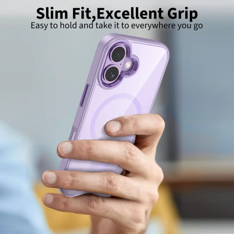 Etui Tech-Protect MagMat MagSafe do Apple iPhone 17 Lavender/clear